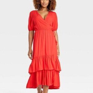 43 _ Women's Short Sleeve Wrap Dress  | Knox Rose | X Small